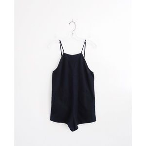 Assembly New York Black Cotton Romper sz S - NWT